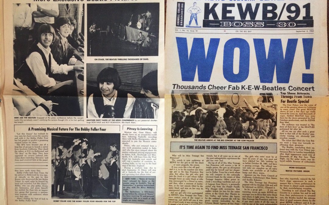 {audioboo} 1965 SF Radio Station KEWB Weekly Newsletter: Top 30, Beatles, Etc.